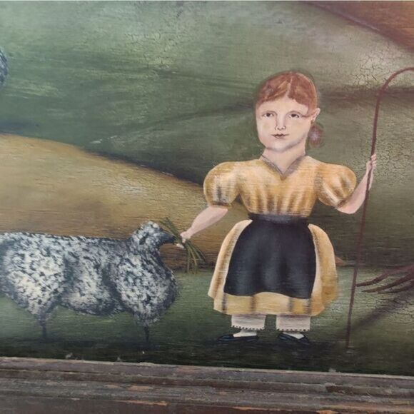 Folk art oil painting by‎ Doug Stone - Picture 3 of 13